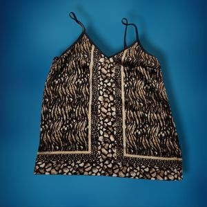 Express Satin Animal Print Camisole Size Medium